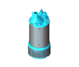 Electrobomba sumergible de achique Tigre de 58 HP con arranque estrella-triángulo y descarga de hasta 8 pulgadas para minería.