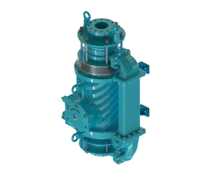 Electrobomba sumergible de achique Jaguar de 215 HP con motor trifásico de alto rendimiento para proyectos de ingeniería.