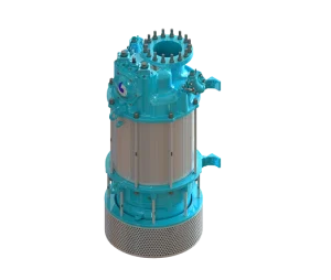 Electrobomba de achique Silver de 400 HP de máxima potencia con opciones de variador de frecuencia y paso de sólidos de 15 mm.